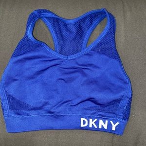 Vibrant blue DKNY sports bra